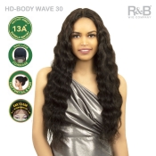 R&B Collection 13A 100% Unprocessed Brazilian Virgin Remy Hair Wig - HD-BODY WAVE 30